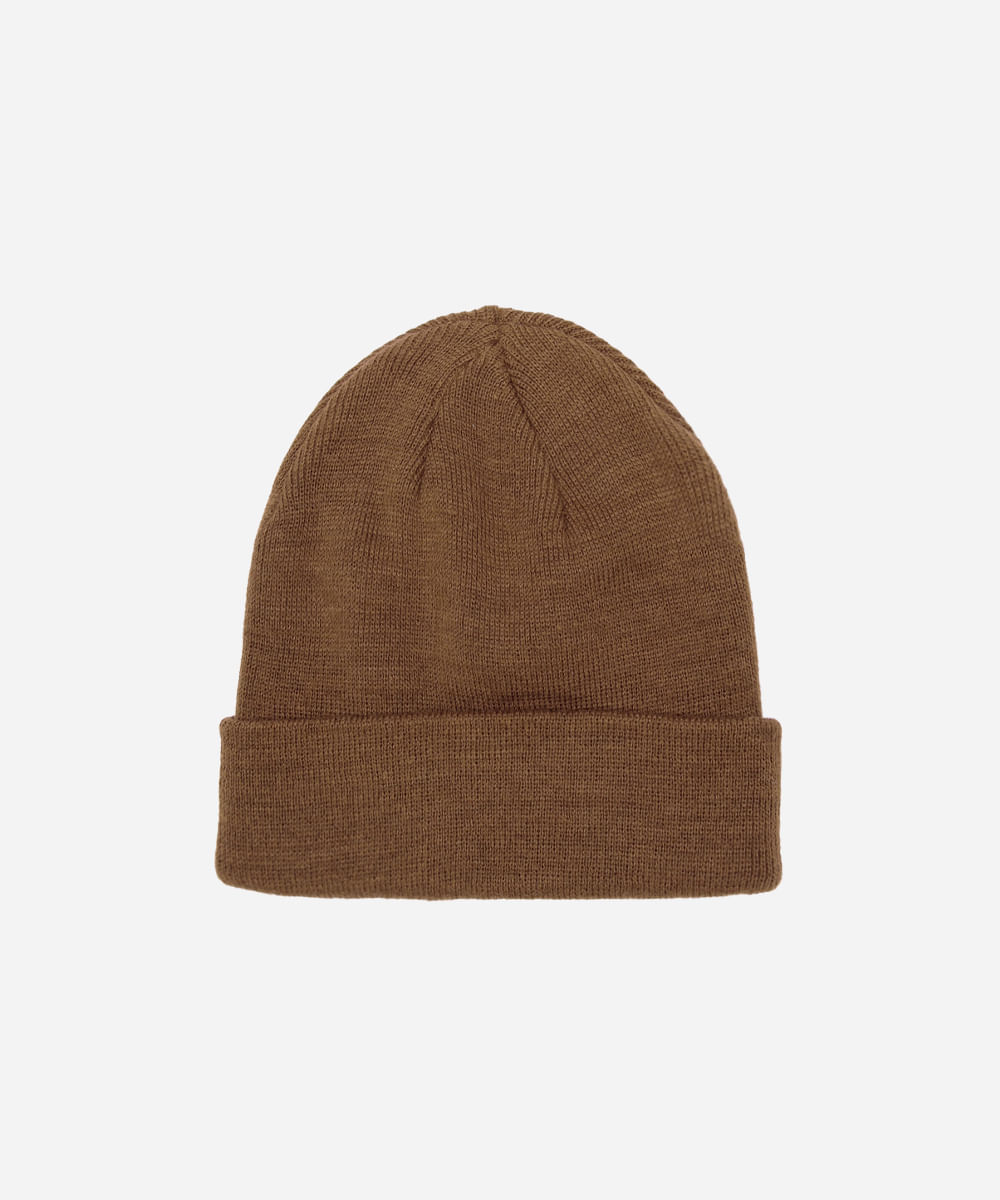 gorro masculino básico marrom