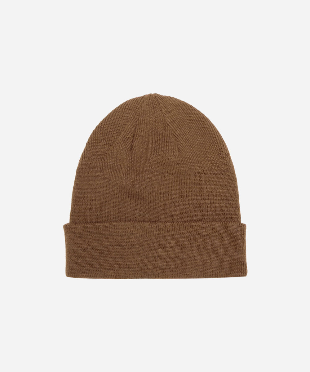 gorro masculino básico marrom