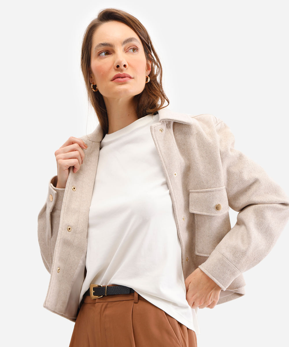 camiseta básica feminina de algodão peruano manga curta off white