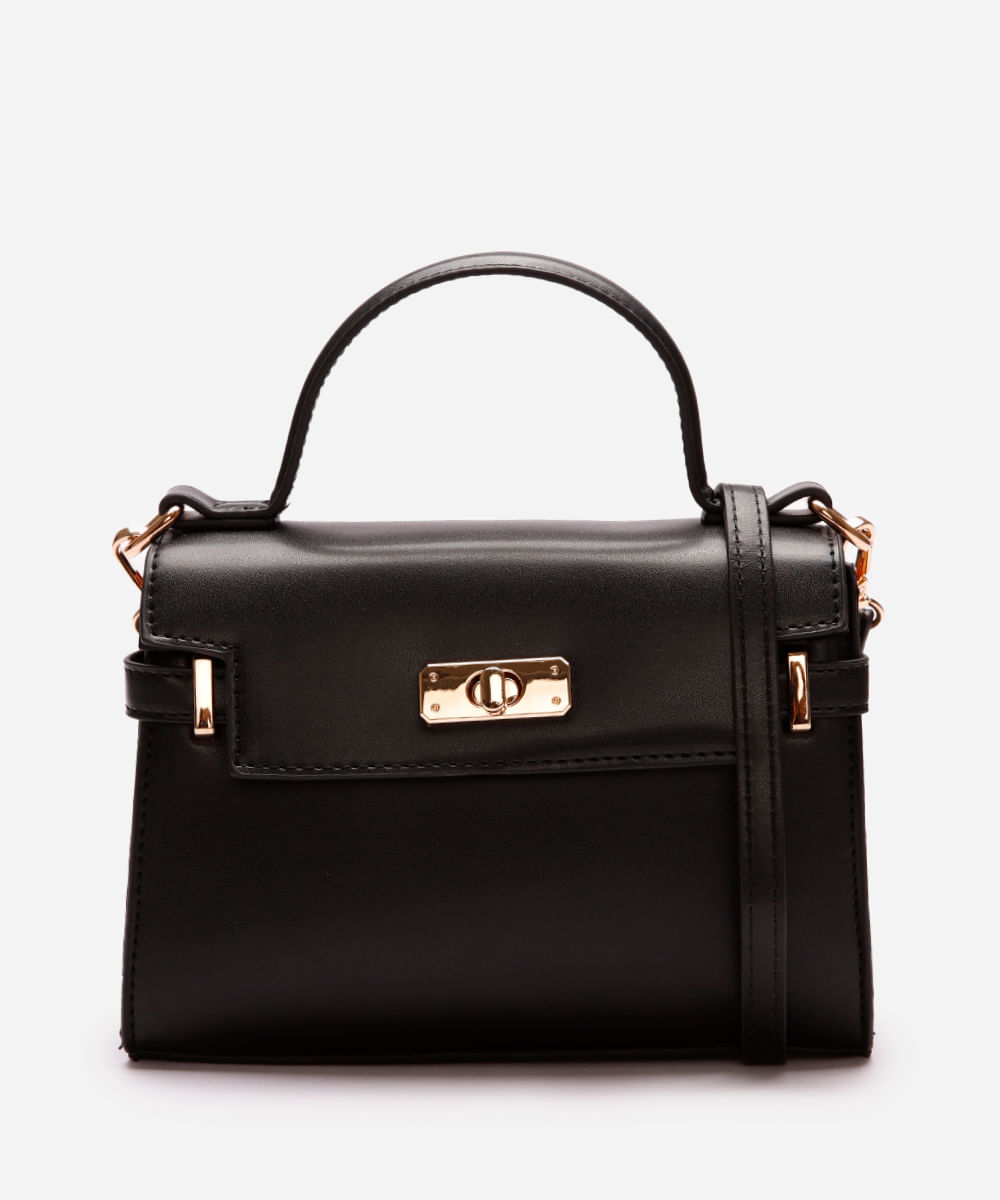 bolsa com alça transversal preta