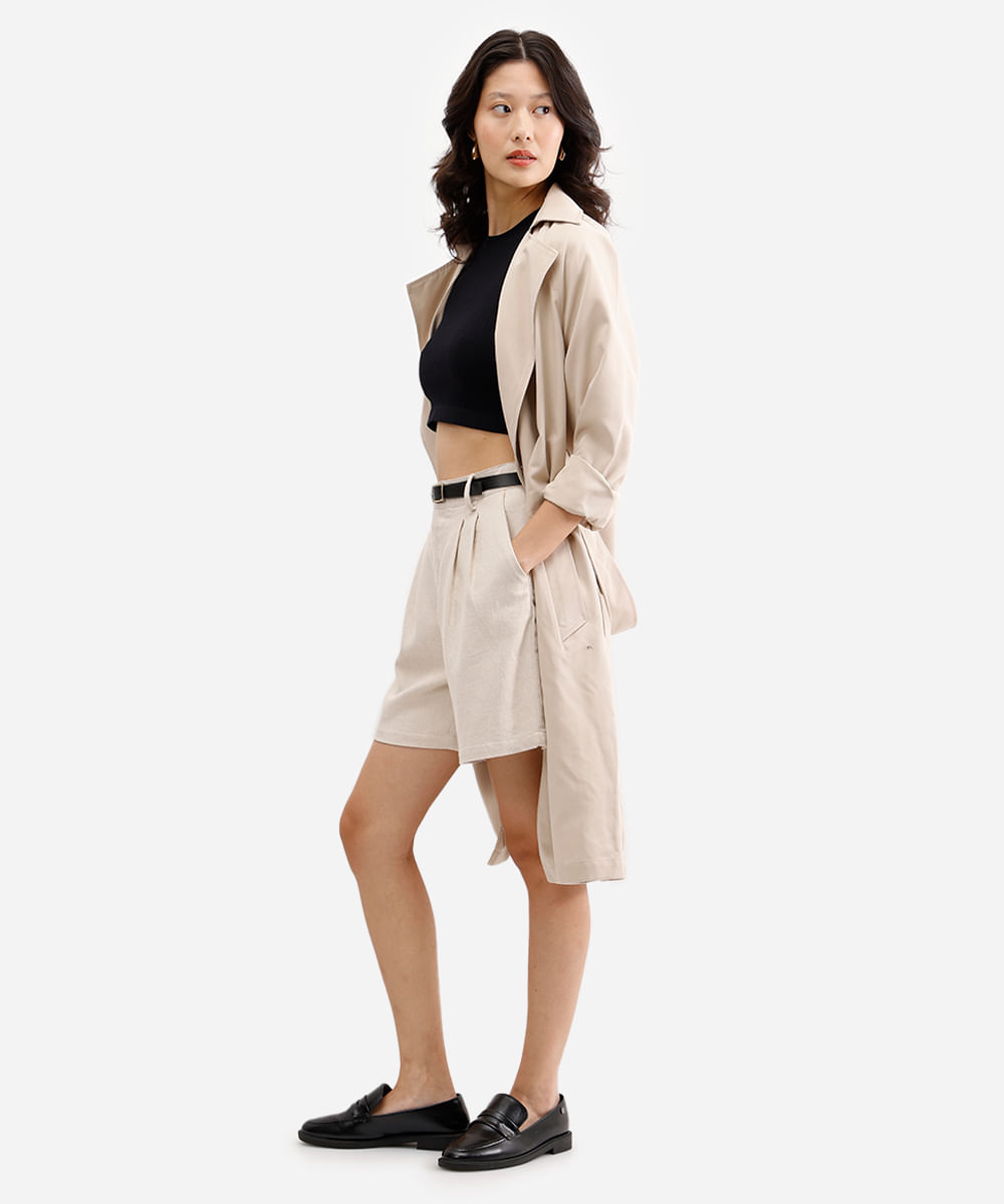 cropped básico feminino de poliamida canelado preto
