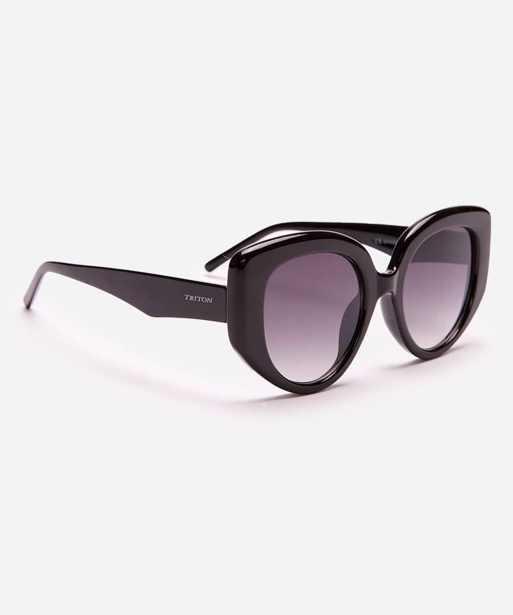 óculos de sol oval triton preto