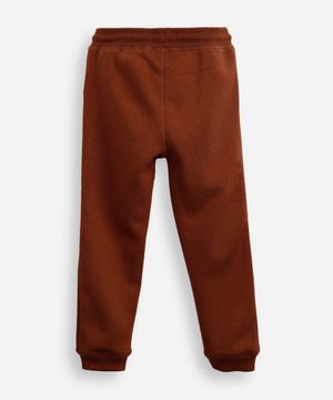 calça jogger infantil de moletom phoenix marrom