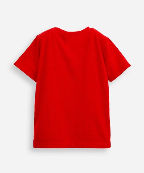 camiseta de algodão infantil homem aranha vermelha