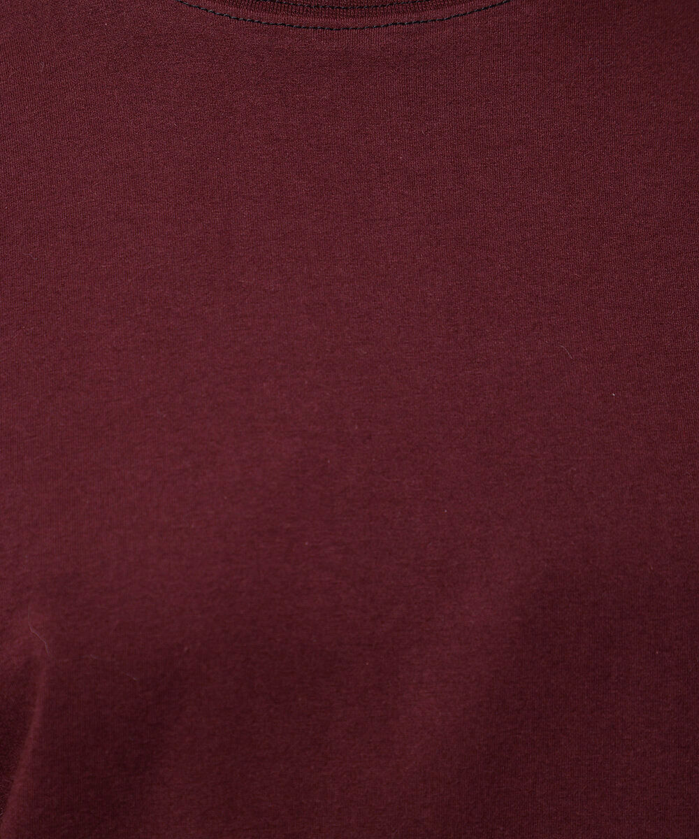 camiseta básica de algodão mindset vinho