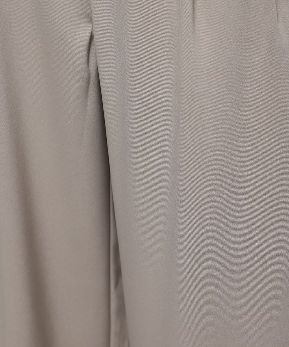 calça wide leg feminina mindset cós transpassado bege
