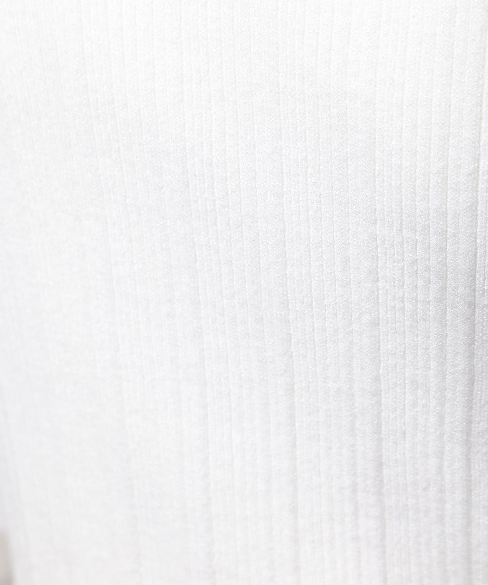 blusa feminina manga longa canelado mindset off white