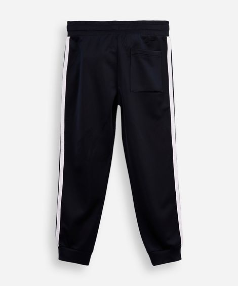 calça jogger infantil com listra sonic azul