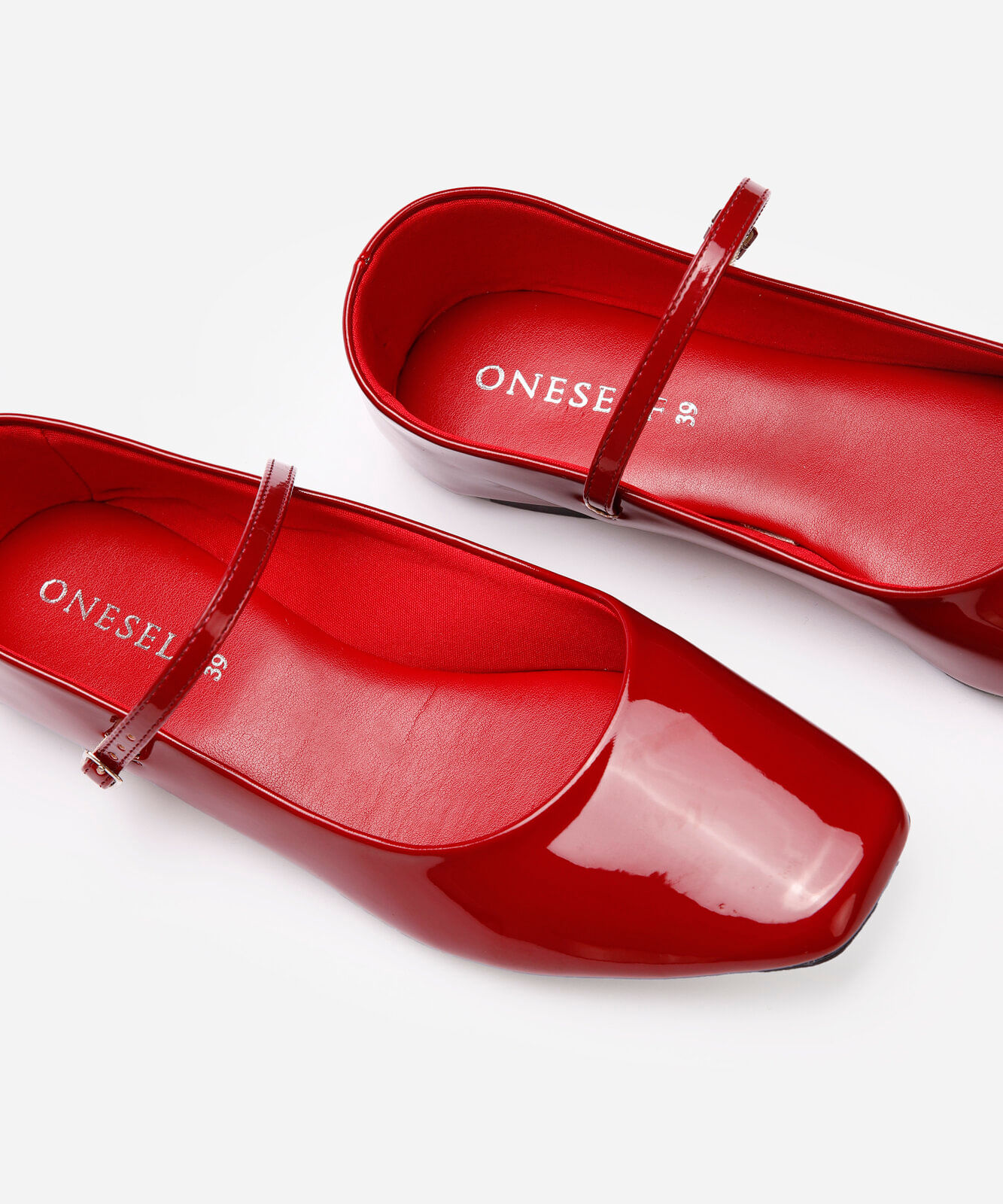 sapatilha boneca com fivela oneself vinho