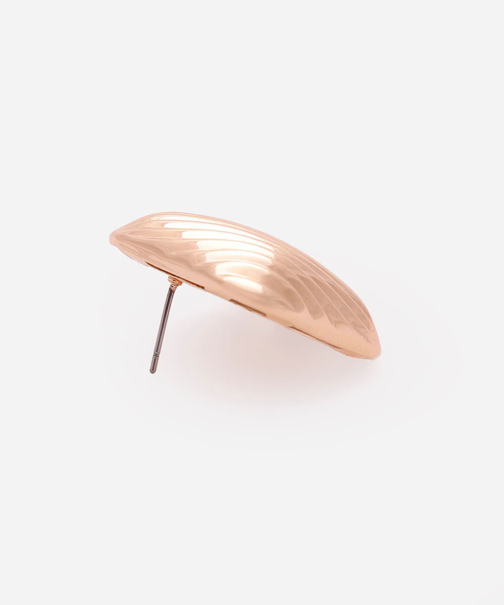 brinco texturizado mindset dourado