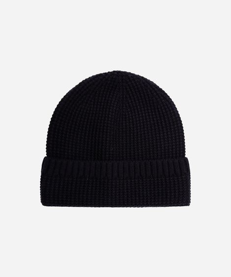 gorro masculino texturizado azul