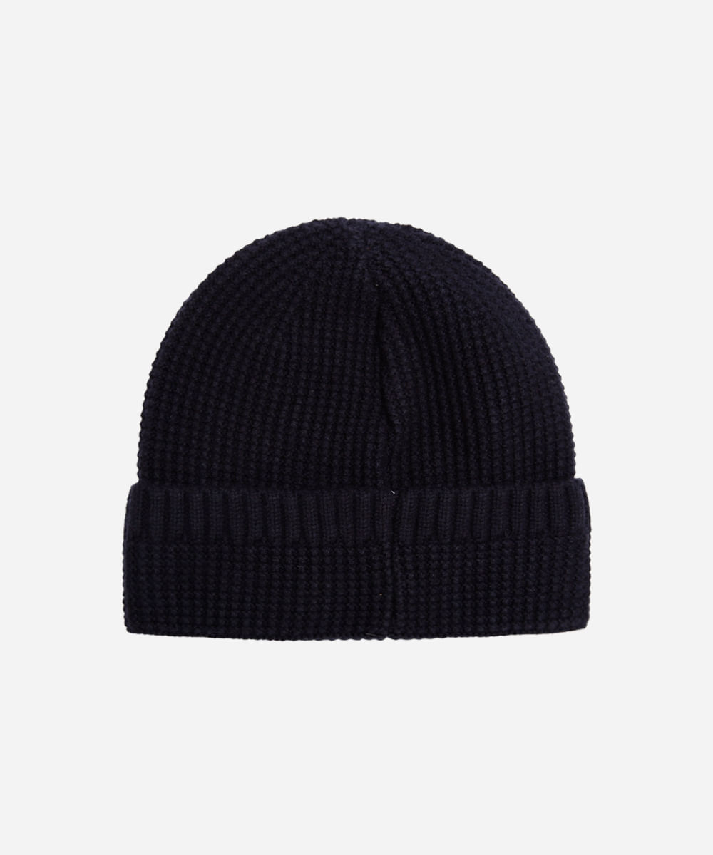 gorro masculino texturizado azul