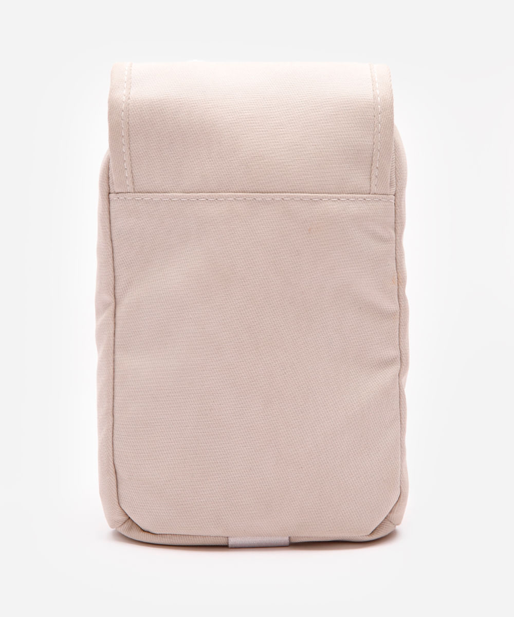 bolsa shoulder transversal bege