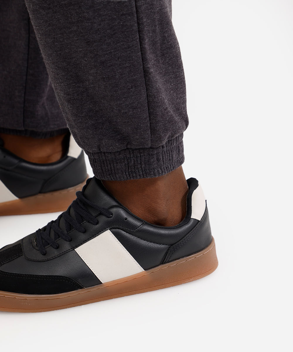 calça jogger masculina de moletom básica plus size cinza