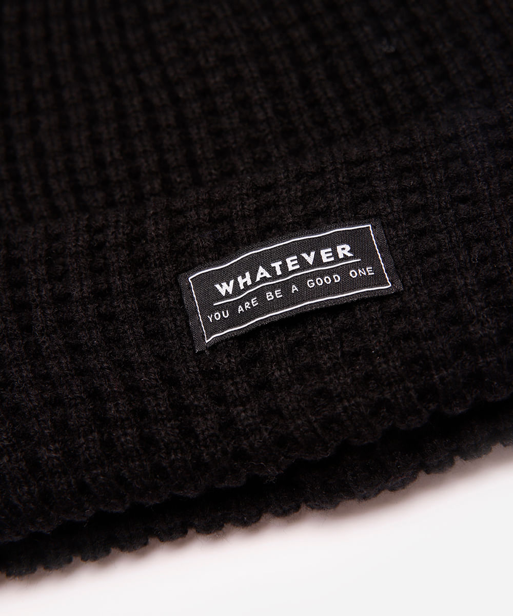 gorro masculino texturizado preto