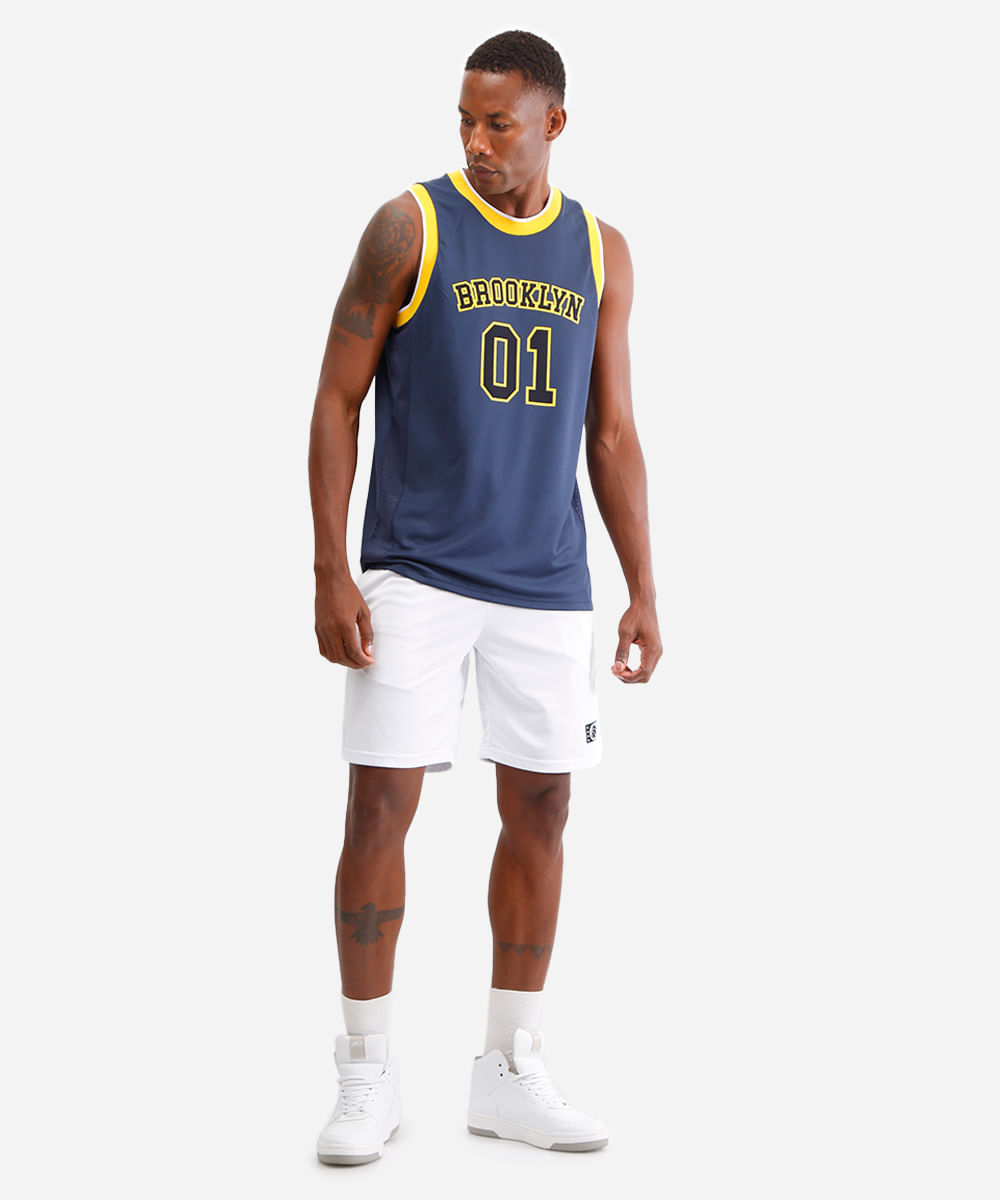 regata basquete masculina esportiva ace brooklyn azul