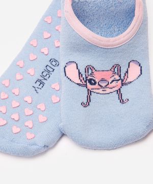 meia infantil sapatilha angel azul