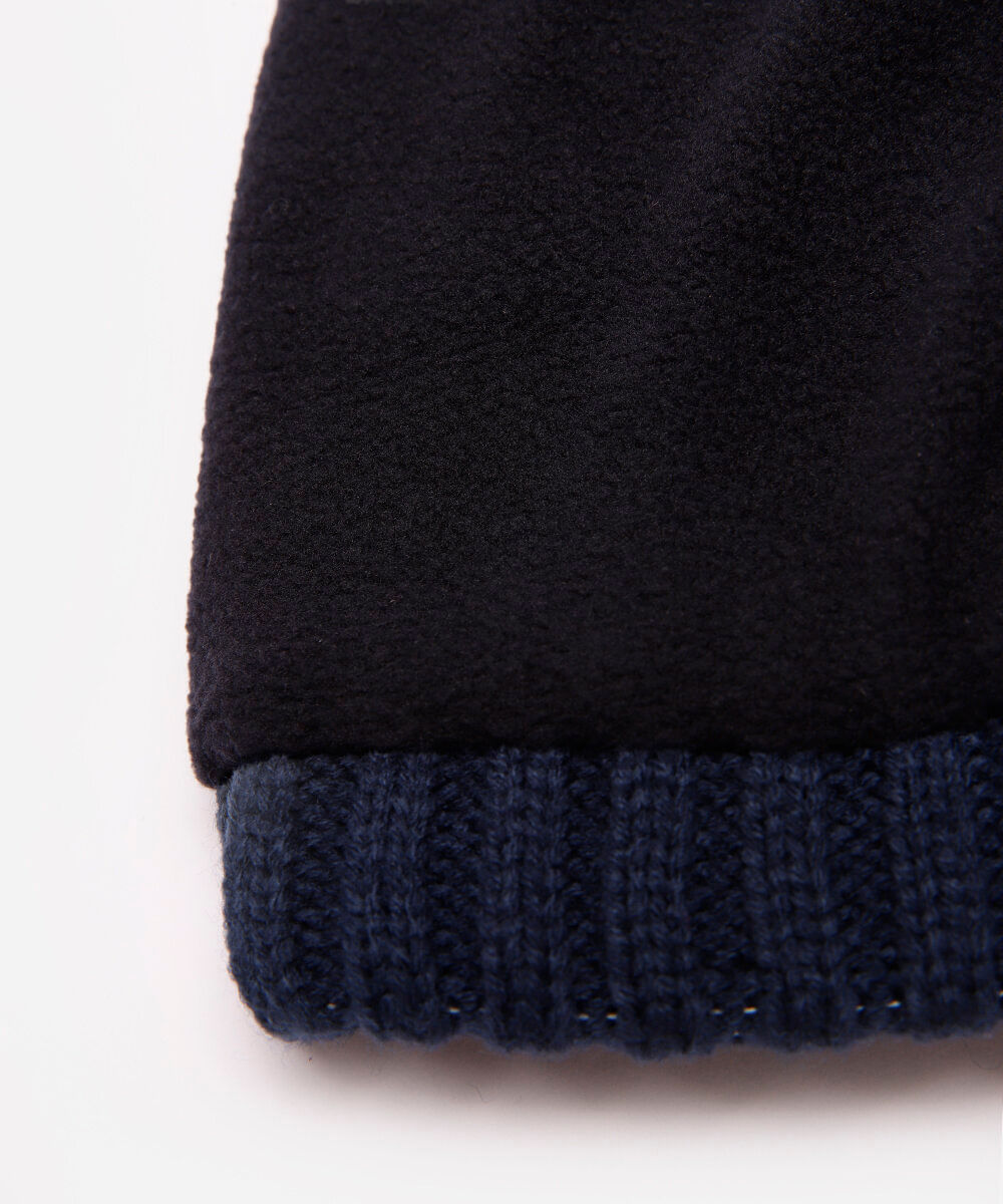 kit infantil gorro e luva dinossauro azul