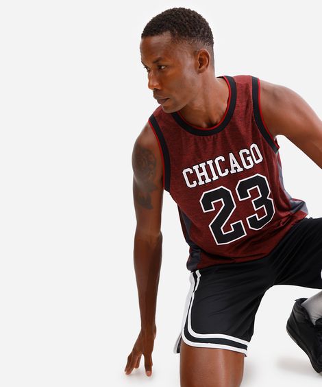 regata esportiva basquete masculina chicago vinho