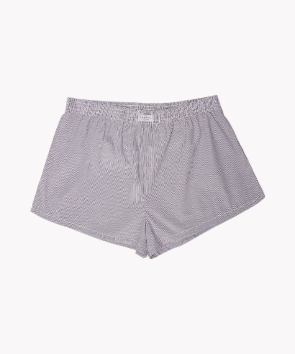 cueca samba canção plus size listrada preta