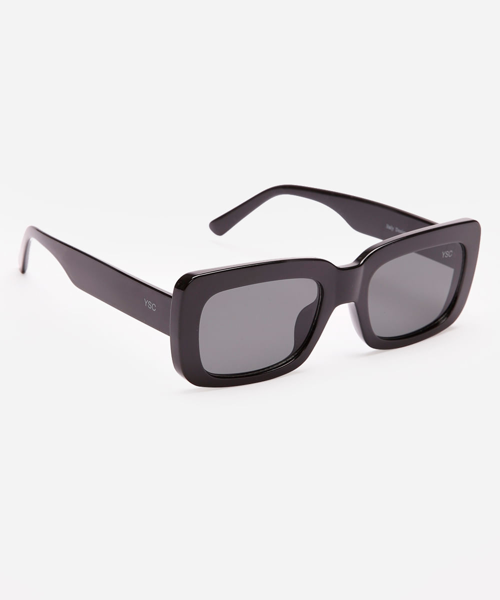 óculos de sol feminino quadrado preto