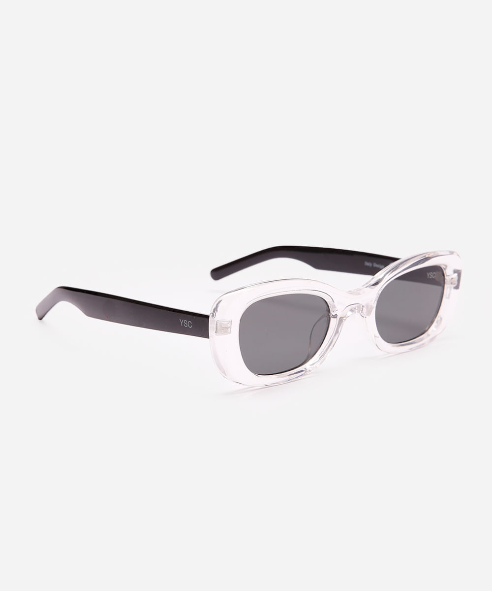 óculos de sol feminino oval transparente