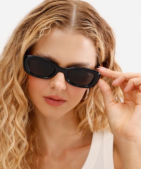 óculos de sol feminino oval preto