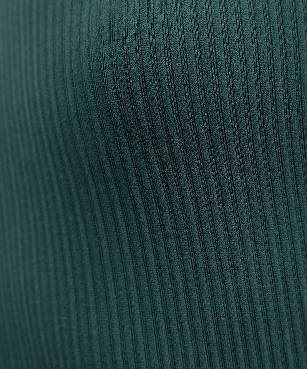 cropped básico canelado alça média decote v verde