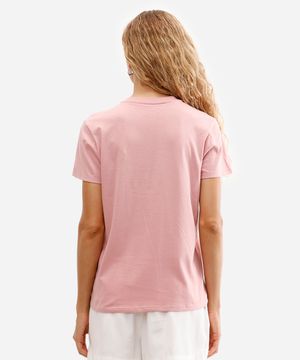 camiseta feminina de algodão ursinho pooh rosa