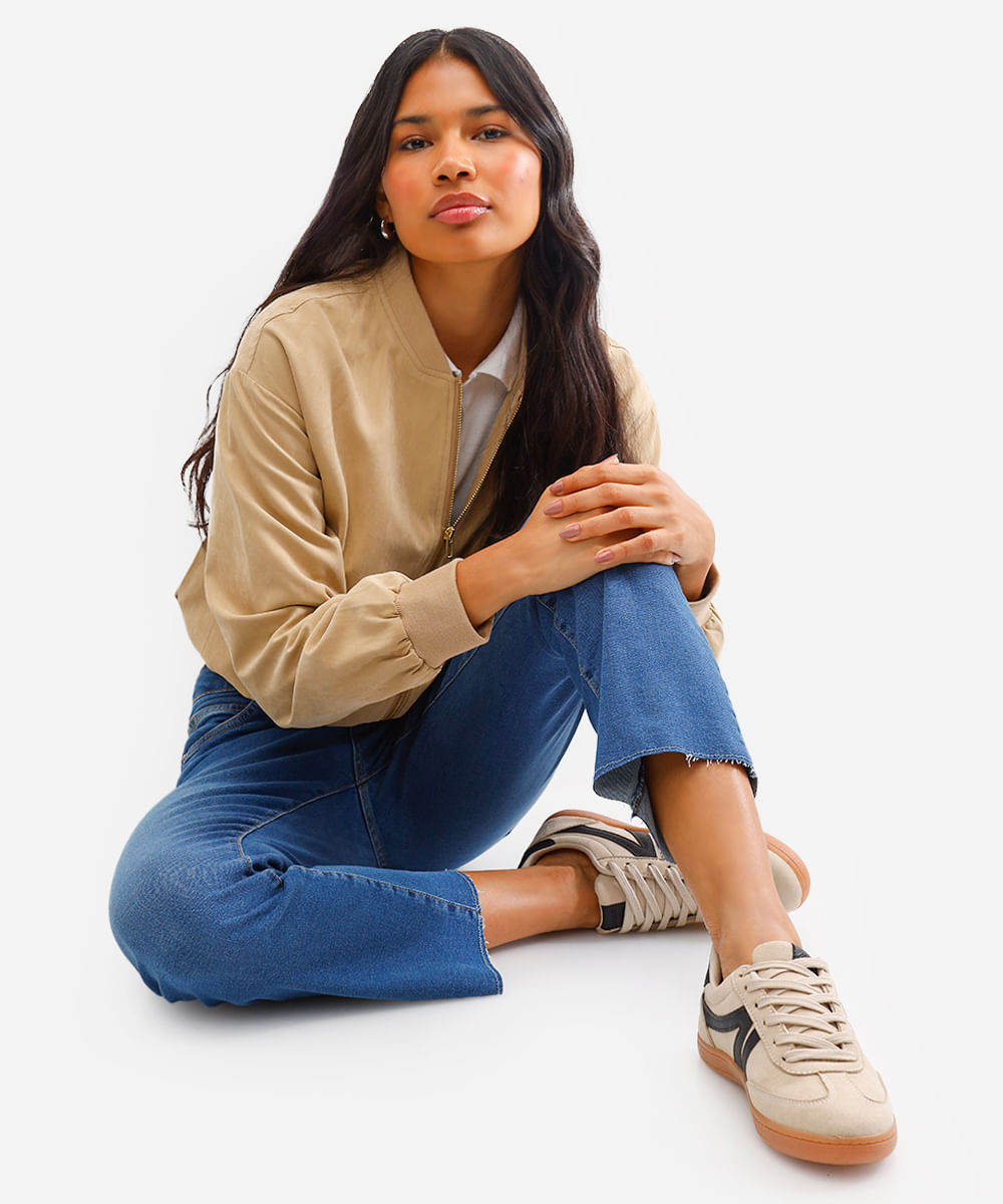 calça flare cropped feminina jeans azul