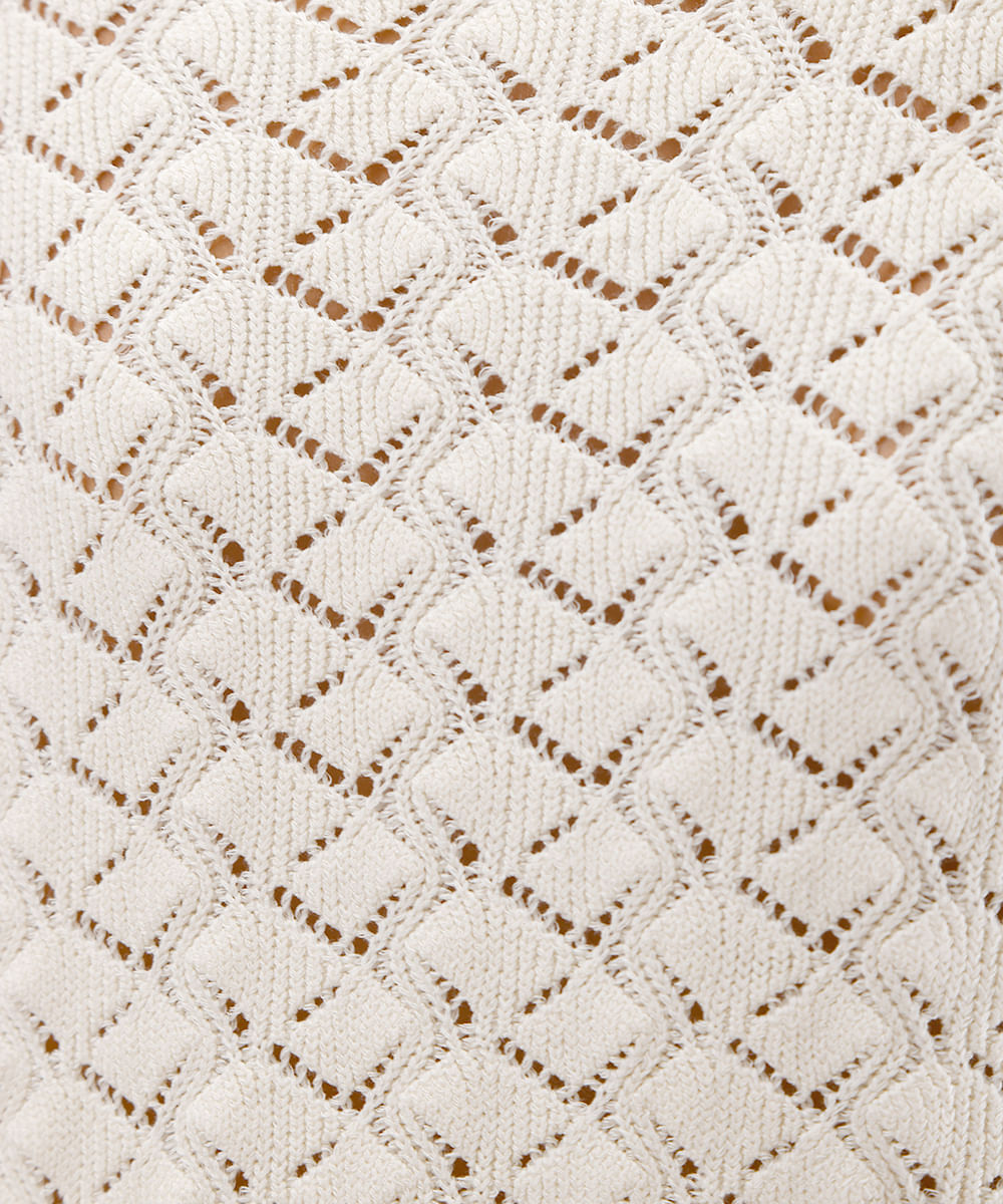 cardigan feminino de tricot com amarração bege