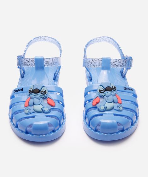sandália fechada infantil stitch transparente