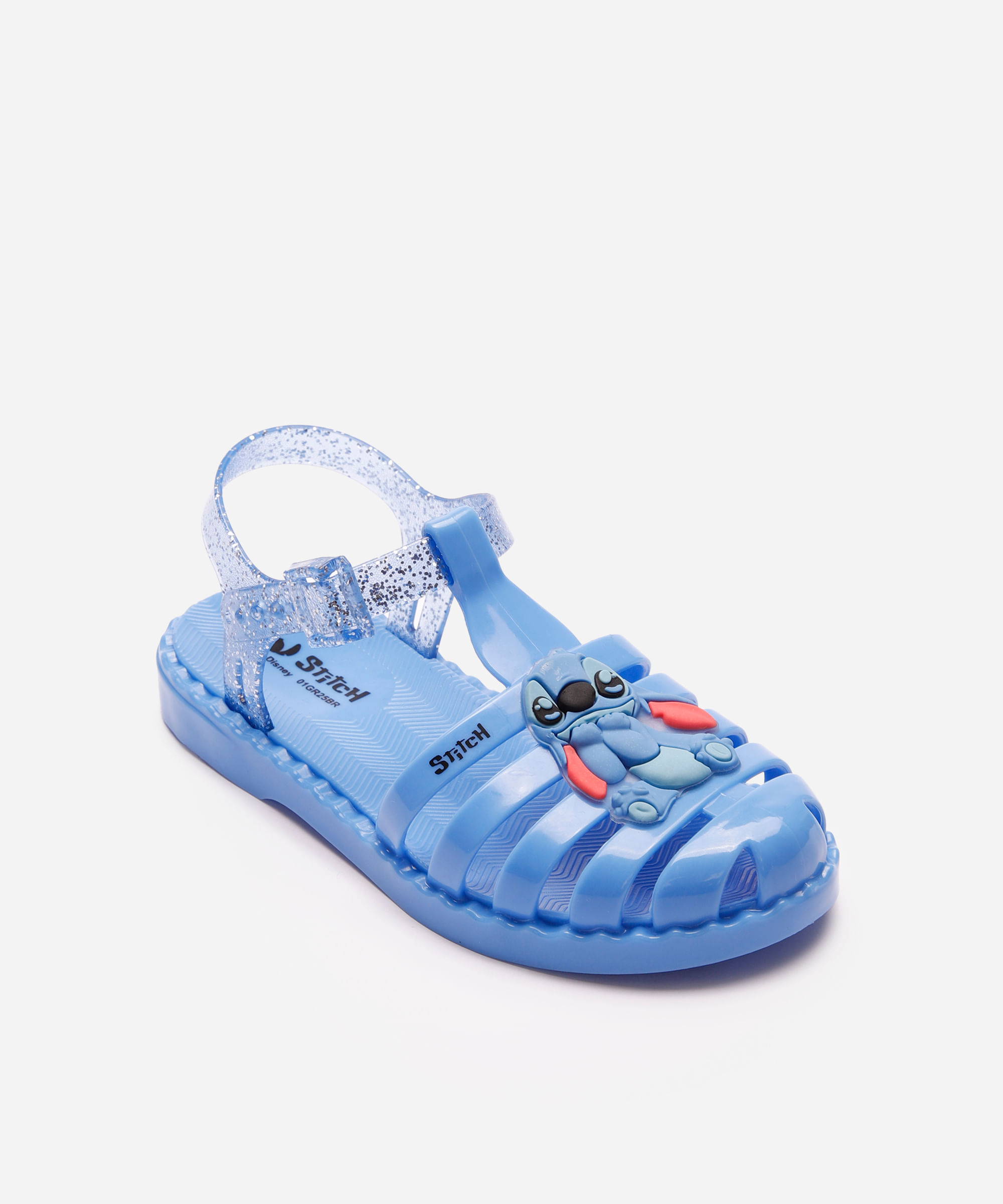 sandália fechada infantil stitch transparente