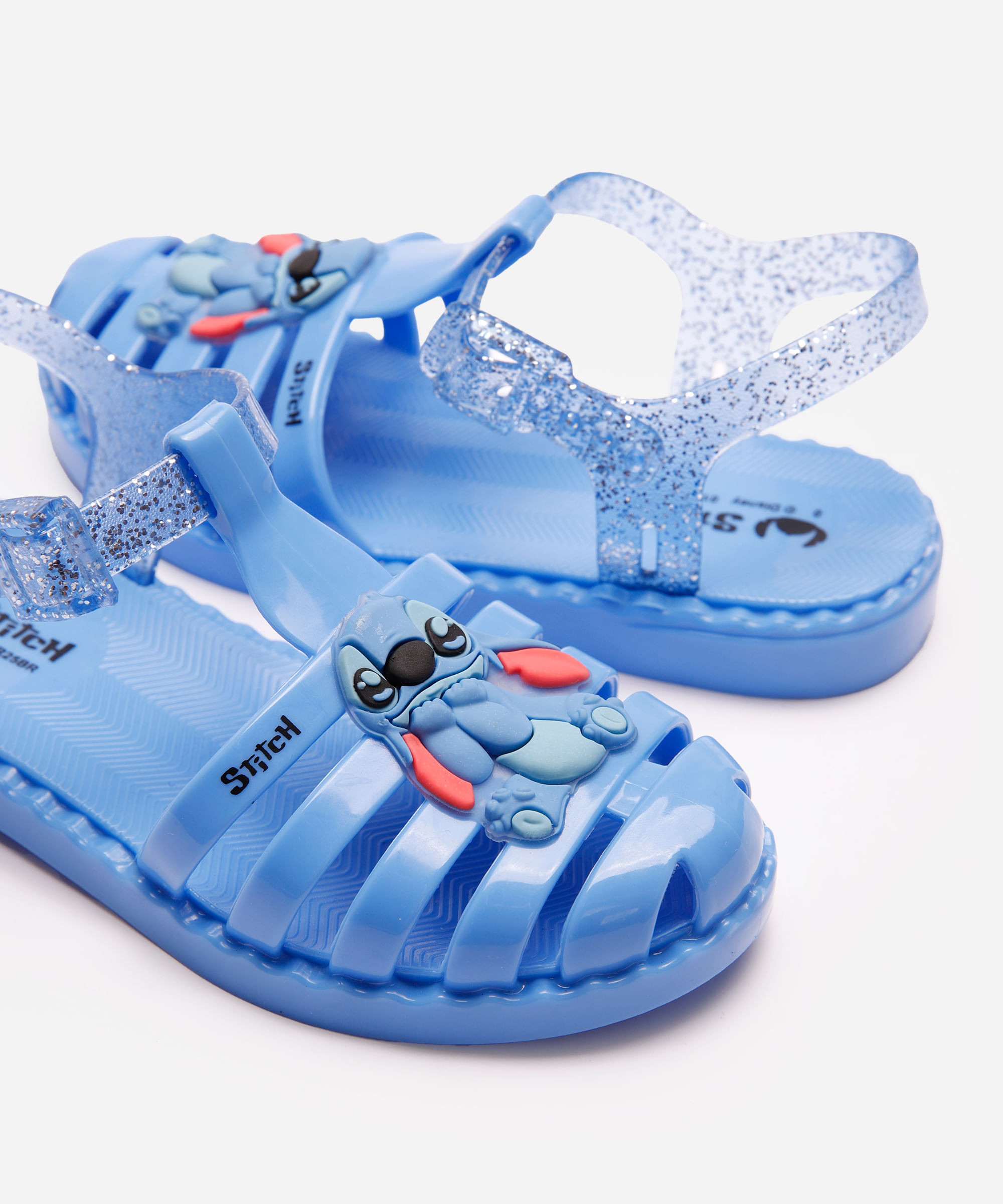 sandália fechada infantil stitch transparente