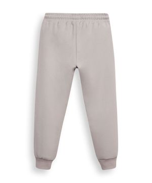calça jogger infantil de moletom com bolsos cinza