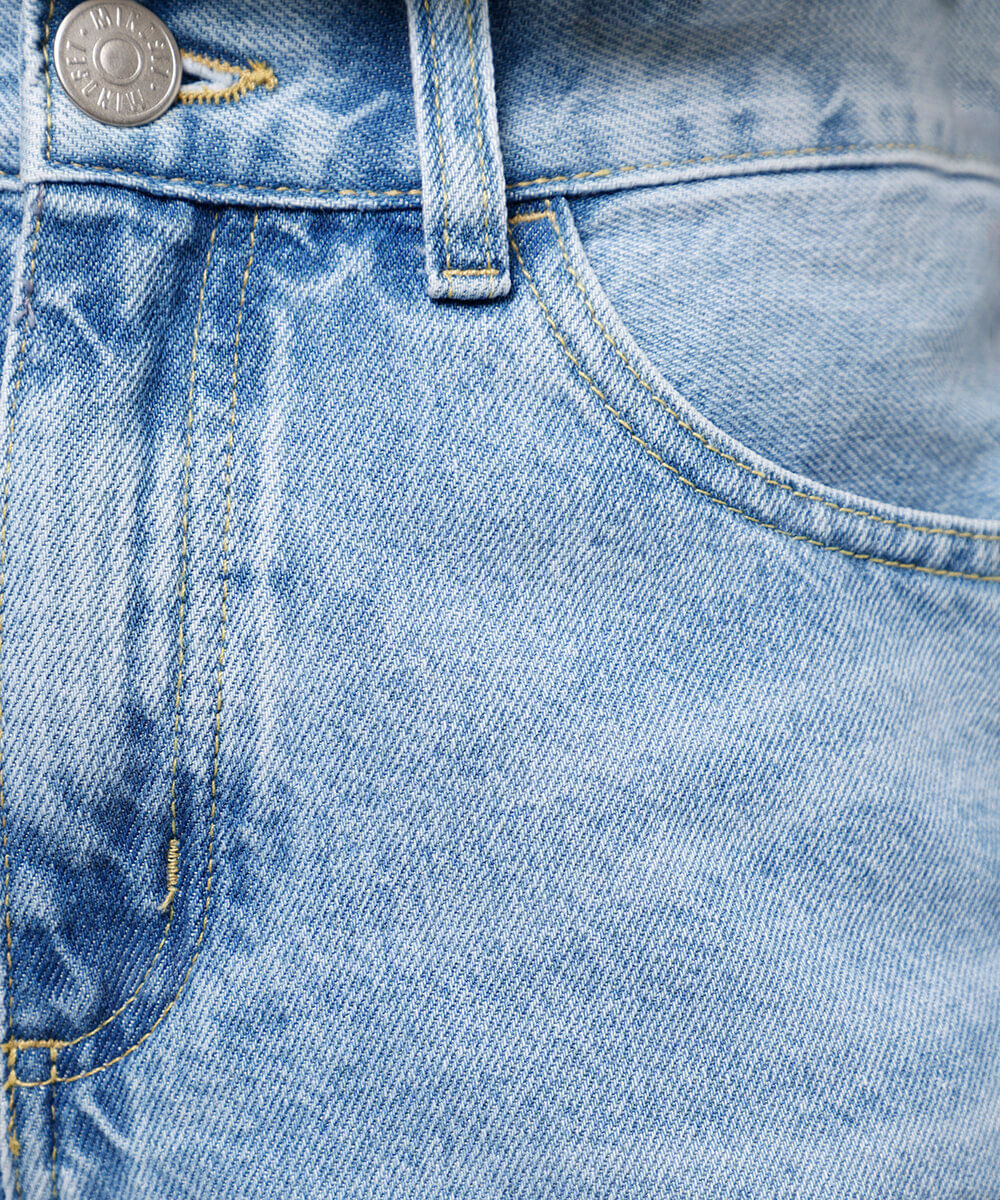 calça barrel jeans mindset azul