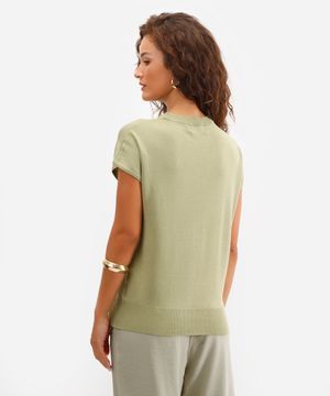 blusa muscle tee feminina de tricot verde