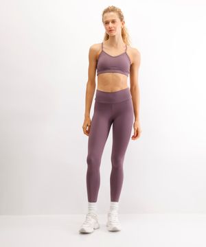calça legging esportiva ace roxa