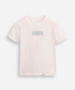 camiseta de algodão infantil bob esponja off white