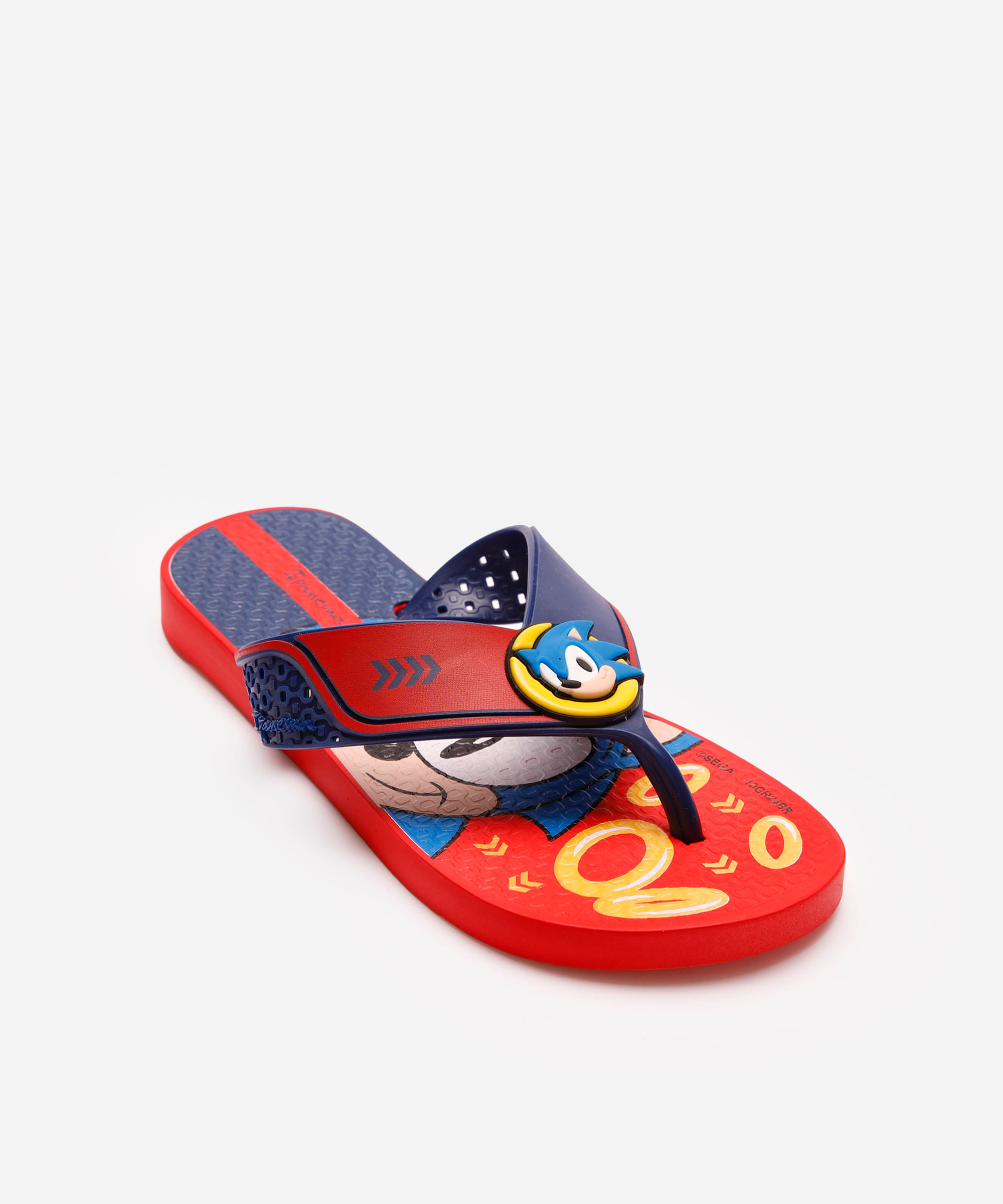 chinelo infantil ipanema sonic vermelho