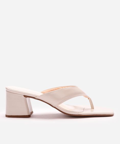 tamanco bico quadrado oneself off white