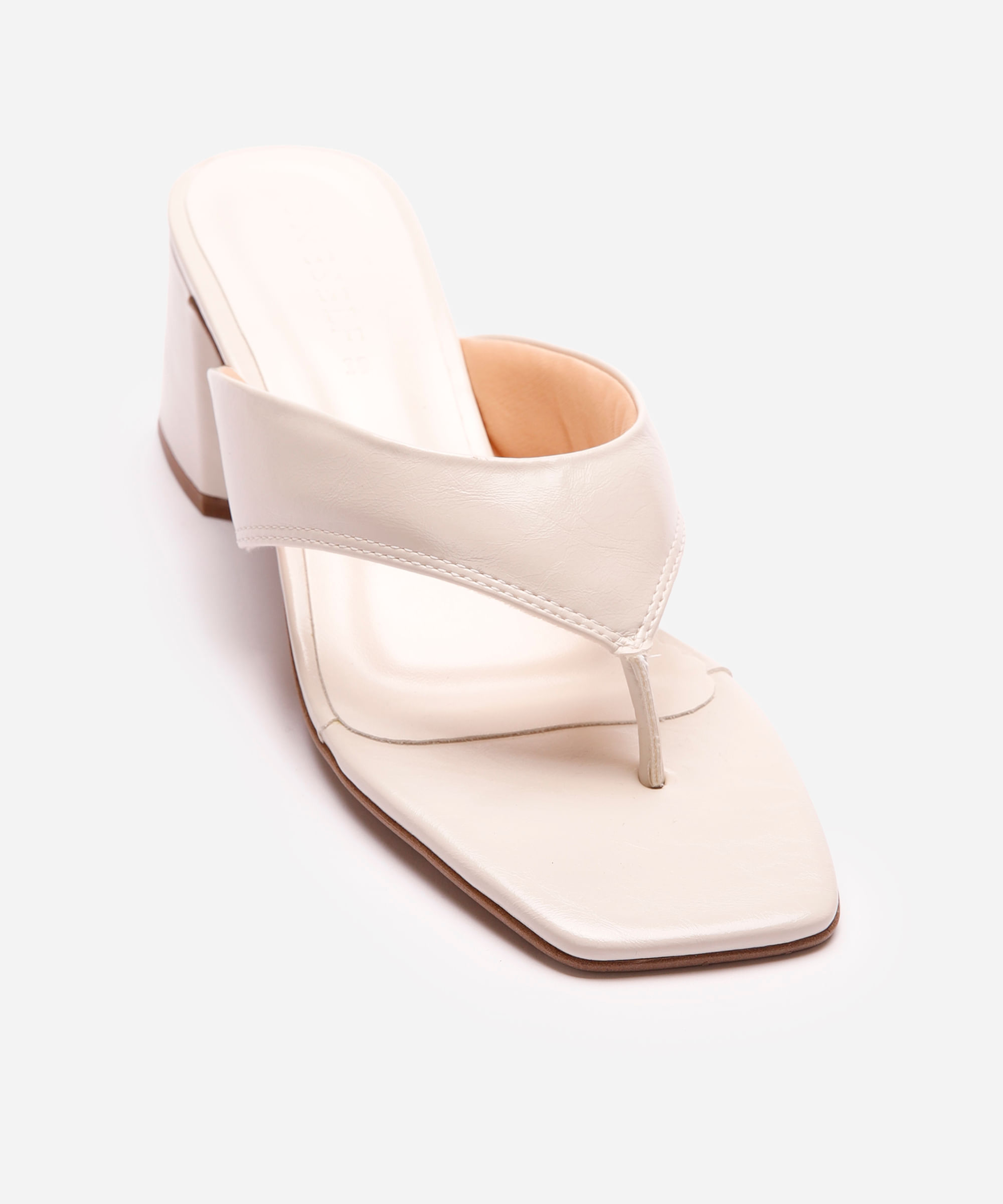 tamanco bico quadrado oneself off white