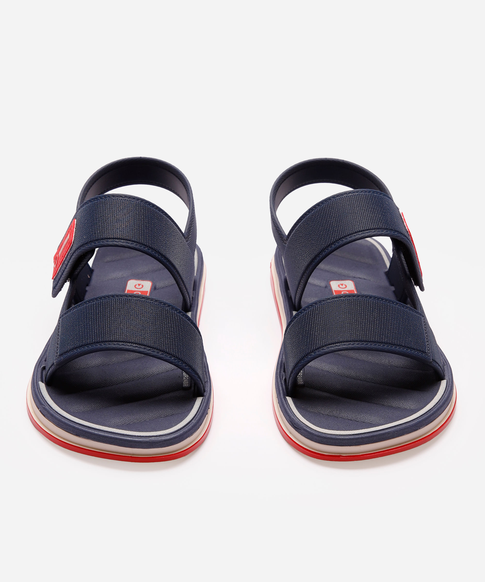 sandália infantil com velcro malaga cartago azul