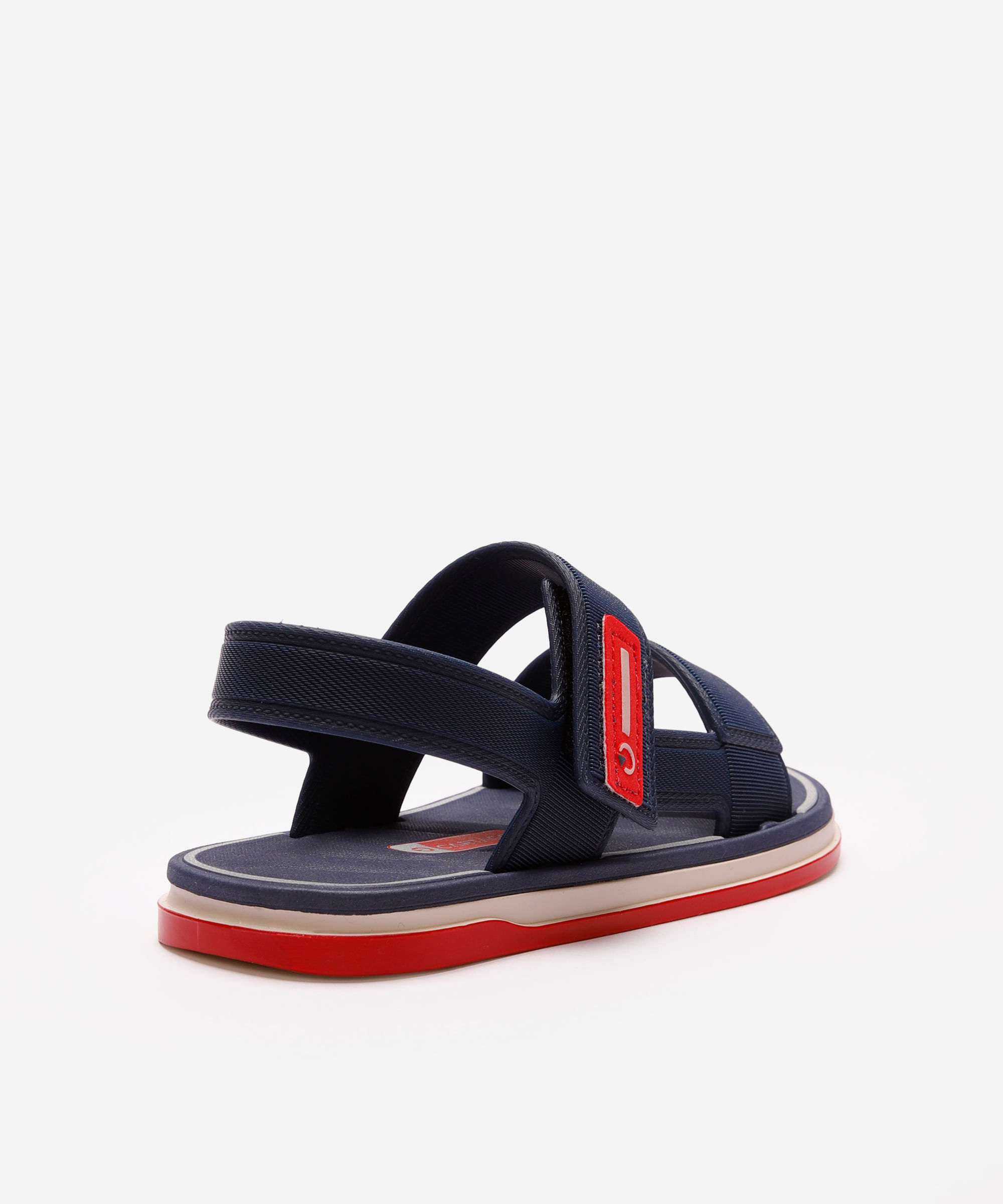 sandália infantil com velcro malaga cartago azul