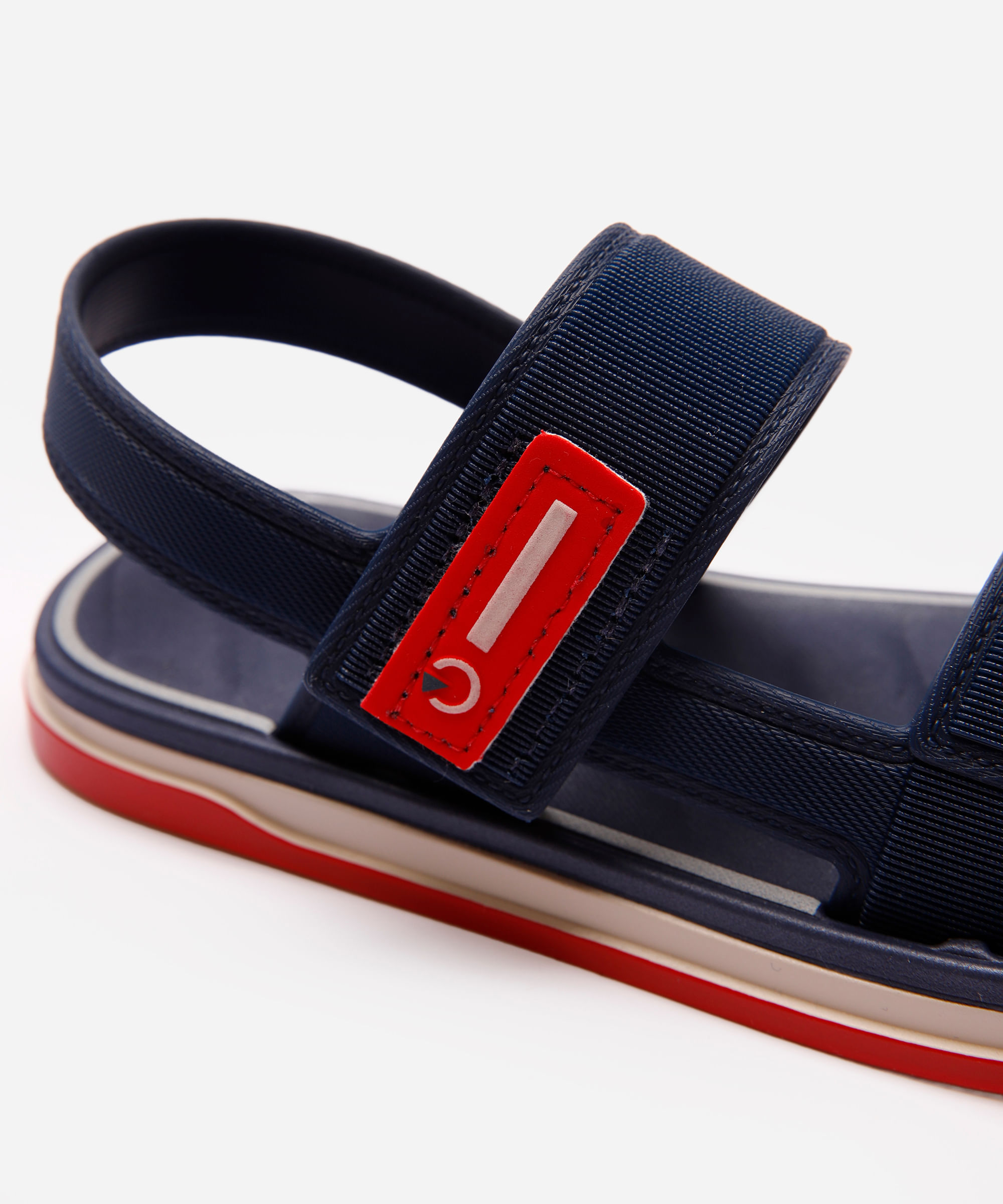sandália infantil com velcro malaga cartago azul