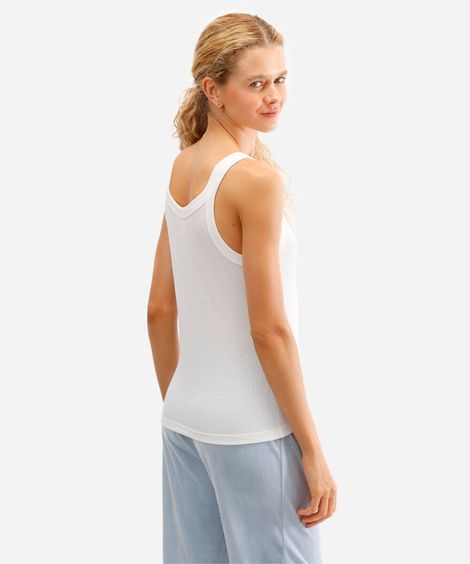 regata de  pijama feminina avulsa just chilling canelada off white