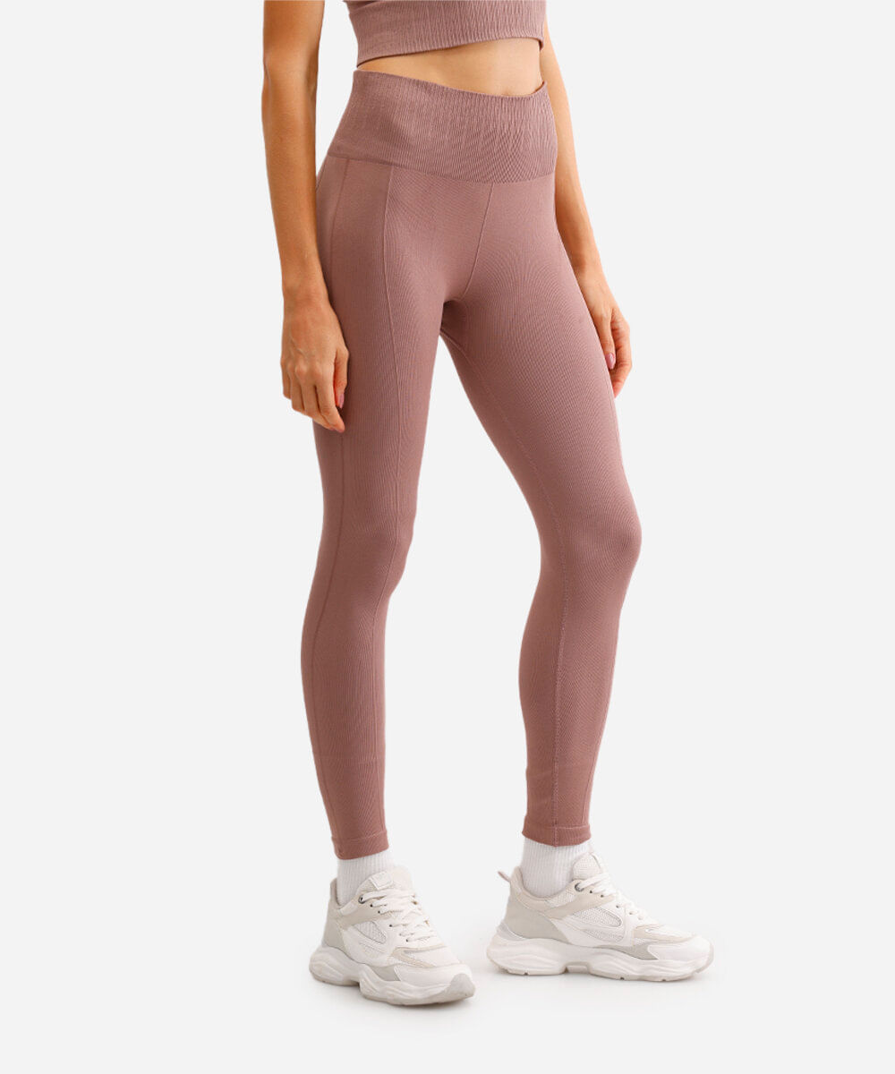 calça legging esportiva ace sem costura rosa