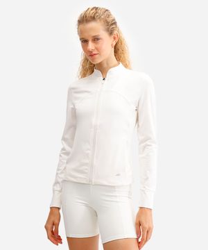 jaqueta gola alta esportiva ace off white