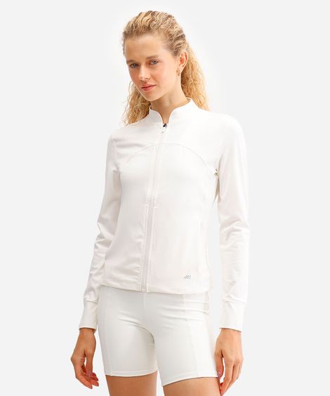 jaqueta gola alta esportiva ace off white