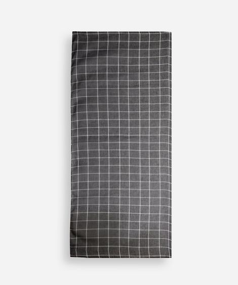 lenço feminino xadrez preto